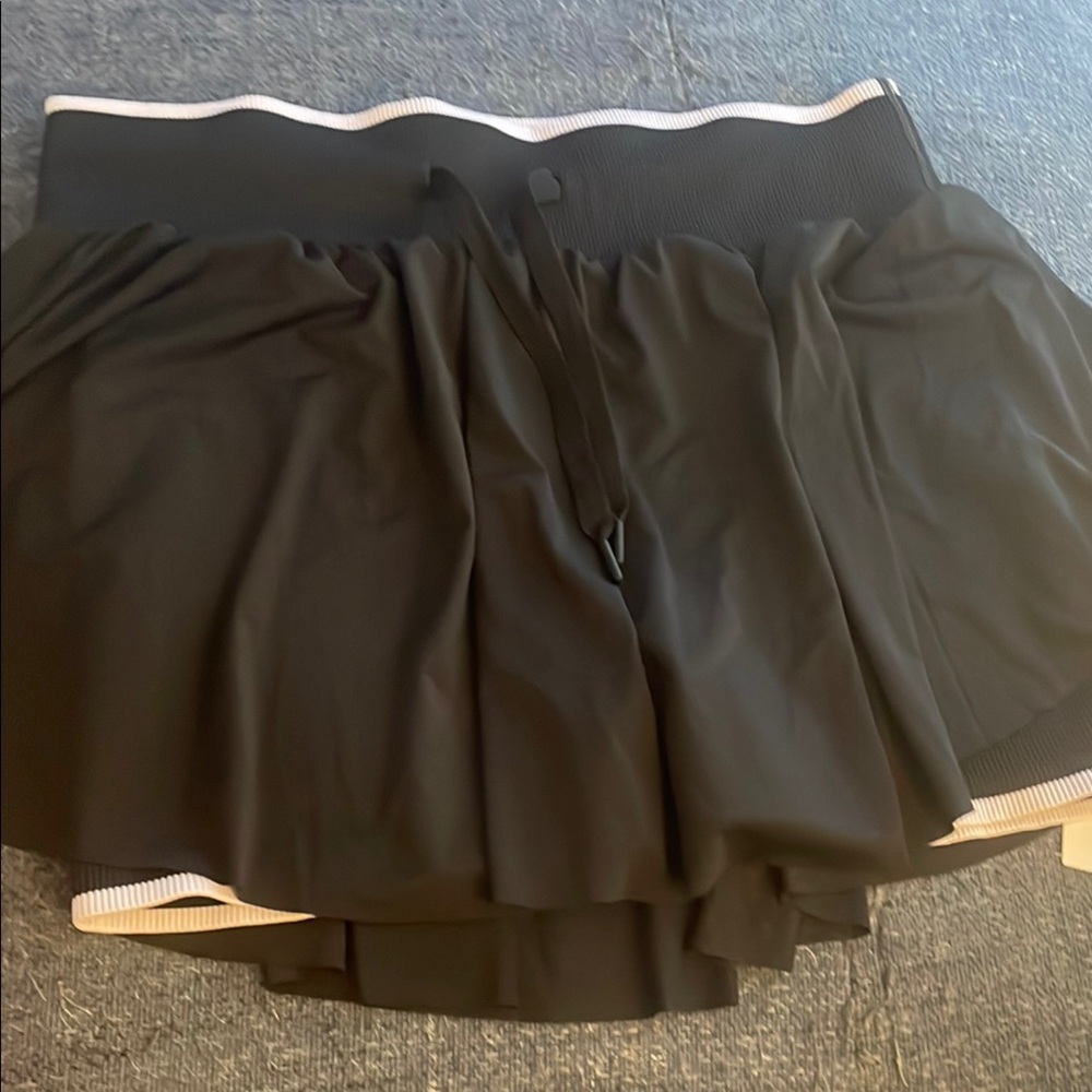 Black Skort with White Trim